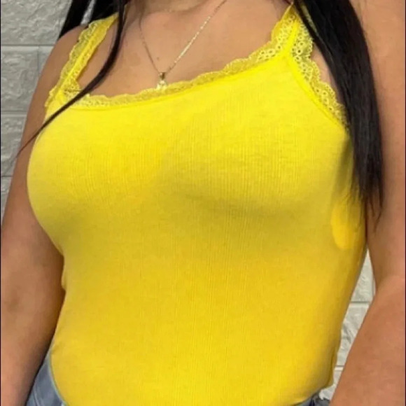 Women’s WHITE BIRCH BODYSUIT YELLOW WIYH LACE SIZE X-LARGE‎ - Picture 1 of 7